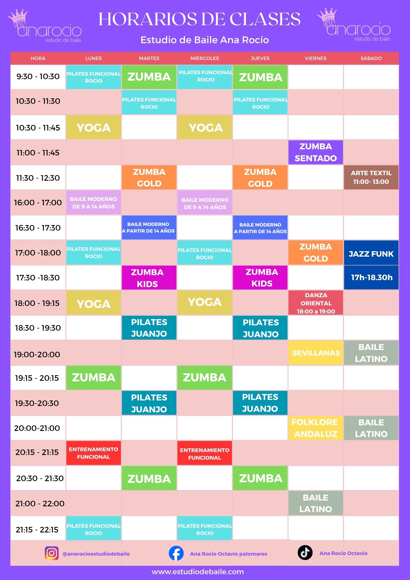 Horarios definitivos ana 202727